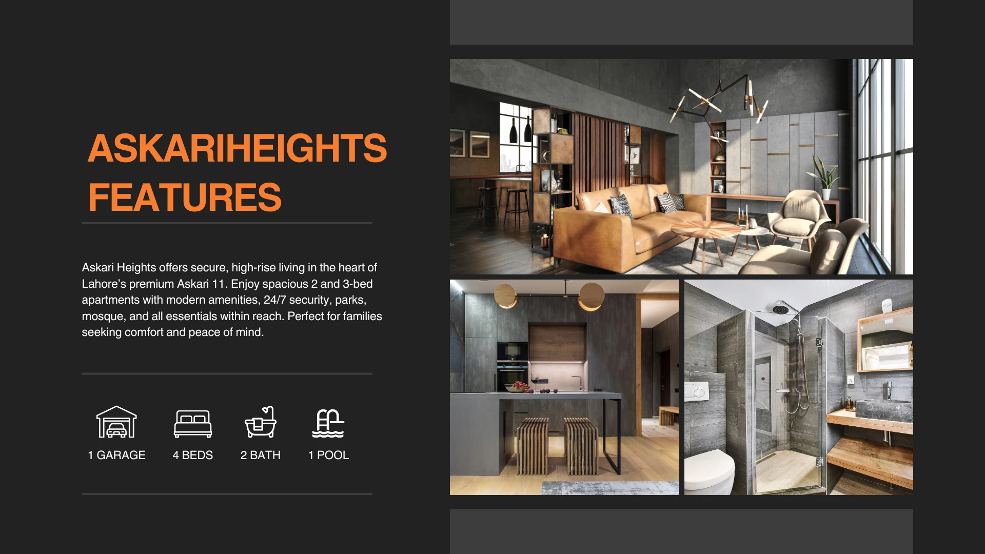 Askari Heights, Modern Living Apartments, Luxury Flats for Sale